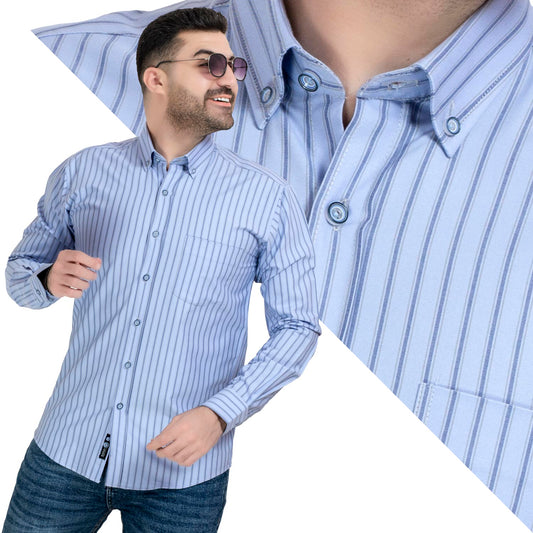 قميص كم طويل -  ["Check Shirt","Gabardine","Long-Sleeve-Shirt","\u062c\u0628\u0631\u062f\u064a\u0646","\u0642\u0645\u064a\u0635 \u0643\u0645 \u0637\u0648\u064a\u0644","\u0643\u0627\u0631\u0648\u0647\u0627\u062a"] - قميص قطن مقلم باكمام طويله  - Pukkastyle تسوق ملابس رجالي اونلاين - Online shopping Men's Clothes