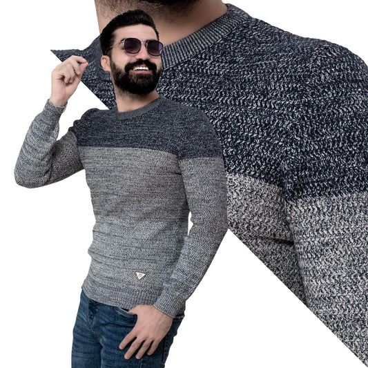 Men's clothing 24WM-25-4-112-1-بلوفر صوف روند Pullover Woll knitwear, بلوفر  Pukkastyle ملابس رجالي