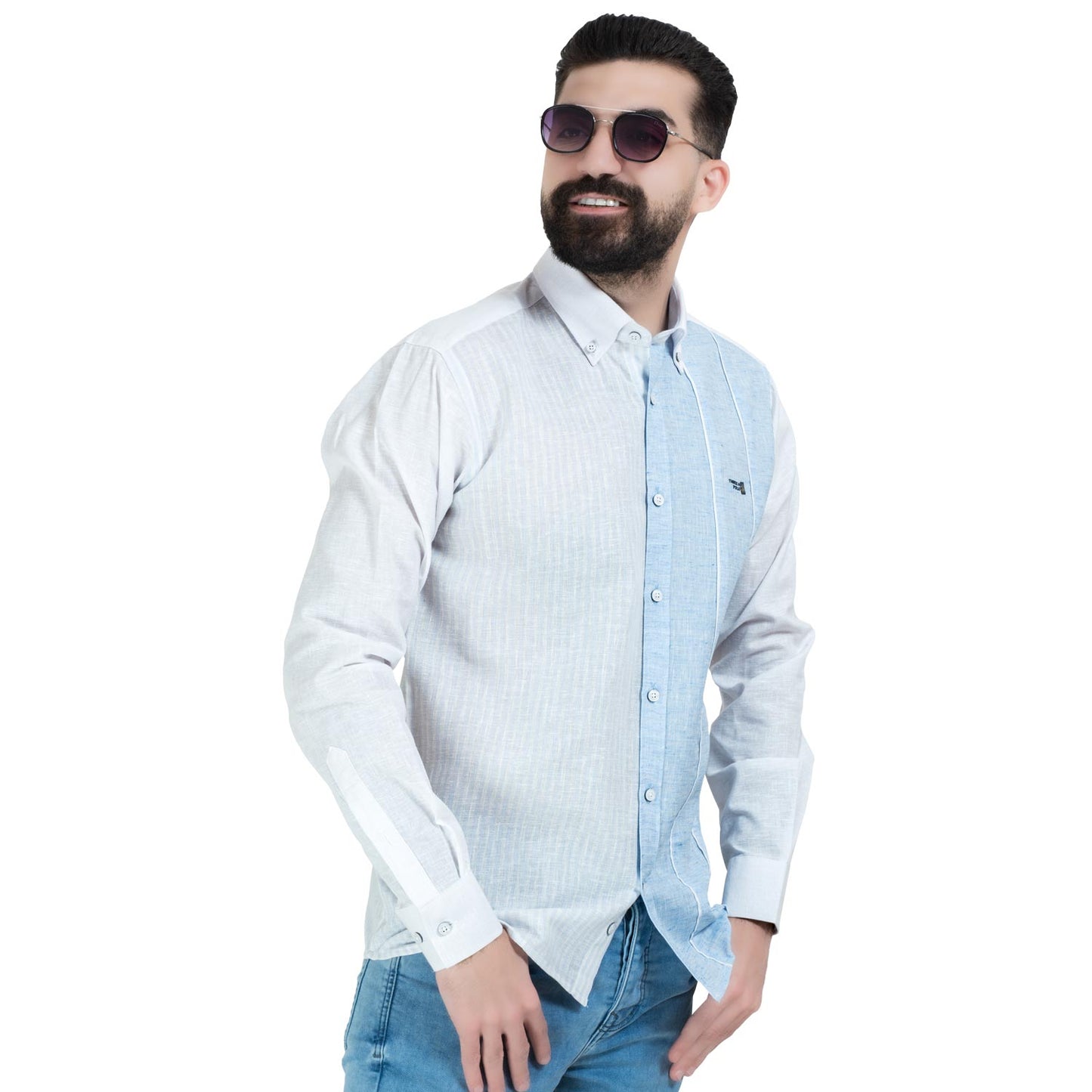 قميص كم طويل -  ["Check Shirt","Gabardine","Long-Sleeve-Shirt","\u062c\u0628\u0631\u062f\u064a\u0646","\u0642\u0645\u064a\u0635 \u0643\u0645 \u0637\u0648\u064a\u0644","\u0643\u0627\u0631\u0648\u0647\u0627\u062a"] - 26GM-44-7-211-قميص كم كتان مقلم  - Pukkastyle تسوق ملابس رجالي اونلاين - Online shopping Men's Clothes
