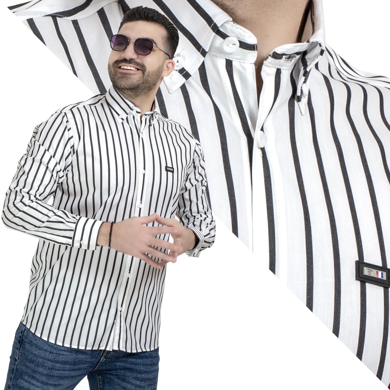 قميص كم طويل -  ["Check Shirt","Gabardine","Long-Sleeve-Shirt","\u062c\u0628\u0631\u062f\u064a\u0646","\u0642\u0645\u064a\u0635 \u0643\u0645 \u0637\u0648\u064a\u0644","\u0643\u0627\u0631\u0648\u0647\u0627\u062a"] - 25GM-44-7-742-قميص قطن مقلم باكمام طويله  - Pukkastyle تسوق ملابس رجالي اونلاين - Online shopping Men's Clothes