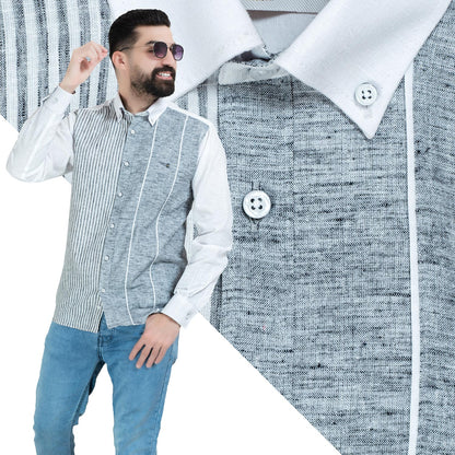 قميص كم طويل -  ["Check Shirt","Gabardine","Long-Sleeve-Shirt","\u062c\u0628\u0631\u062f\u064a\u0646","\u0642\u0645\u064a\u0635 \u0643\u0645 \u0637\u0648\u064a\u0644","\u0643\u0627\u0631\u0648\u0647\u0627\u062a"] - 26GM-44-7-211-قميص كم كتان مقلم  - Pukkastyle تسوق ملابس رجالي اونلاين - Online shopping Men's Clothes