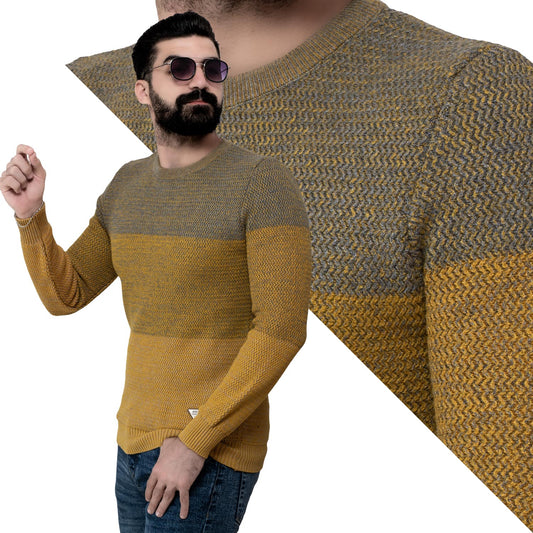 Men's clothing 24WM-25-4-112-25-بلوفر صوف روند Pullover Woll knitwear, بلوفر  Pukkastyle ملابس رجالي