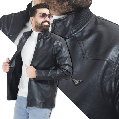 25WM-7-3-5282-جاكت جلد طبيعي مبطن قطيفه خام مستورد