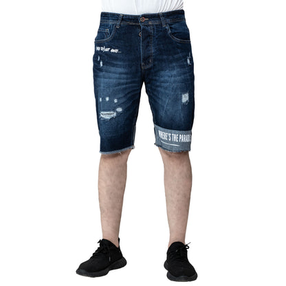 Men's clothing 24SM-34-6-680-4-شورت جينز فاشون تقطيع cargo, Men's Short, شورت, كارجو  Pukkastyle ملابس رجالي