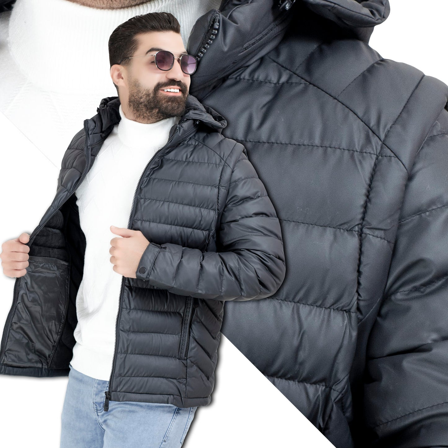 25WM-3-3-2009-جاكيت وتر بروف مستورد مبطن قطيفه اكمام قابله للفك