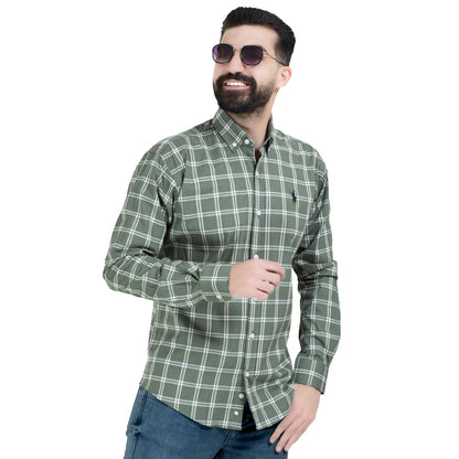 قميص كم طويل -  ["Check Shirt","Gabardine","Long-Sleeve-Shirt","\u062c\u0628\u0631\u062f\u064a\u0646","\u0642\u0645\u064a\u0635 \u0643\u0645 \u0637\u0648\u064a\u0644","\u0643\u0627\u0631\u0648\u0647\u0627\u062a"] - 26GM-40-7-2617-قميص كم قطن كروه  - Pukkastyle تسوق ملابس رجالي اونلاين - Online shopping Men's Clothes