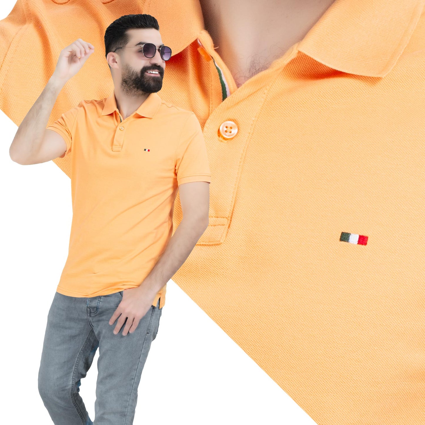 تيشرت بولو -  ["Basic-Shirt","last","Polo-T-Shirt","\u0628\u064a\u0632\u0643","\u062a\u064a\u0634\u0631\u062a \u0628\u0648\u0644\u0648"] - 26SM-26-5-320-تيشرت بولو قطن  - Pukkastyle تسوق ملابس رجالي اونلاين - Online shopping Men's Clothes