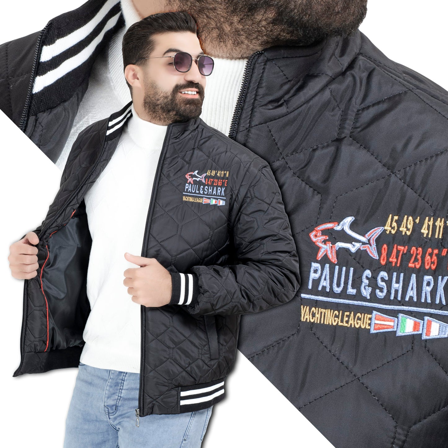 25WM-64-3-2514-جاكيت وتر بروف اكمام قابله للفك