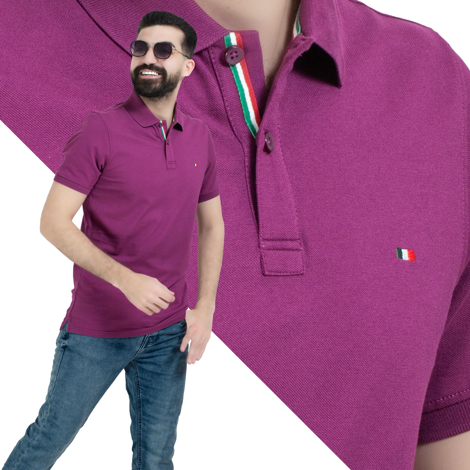 تيشرت بولو -  ["Basic-Shirt","last","Polo-T-Shirt","\u0628\u064a\u0632\u0643","\u062a\u064a\u0634\u0631\u062a \u0628\u0648\u0644\u0648"] - 26SM-26-5-320-تيشرت بولو قطن  - Pukkastyle تسوق ملابس رجالي اونلاين - Online shopping Men's Clothes