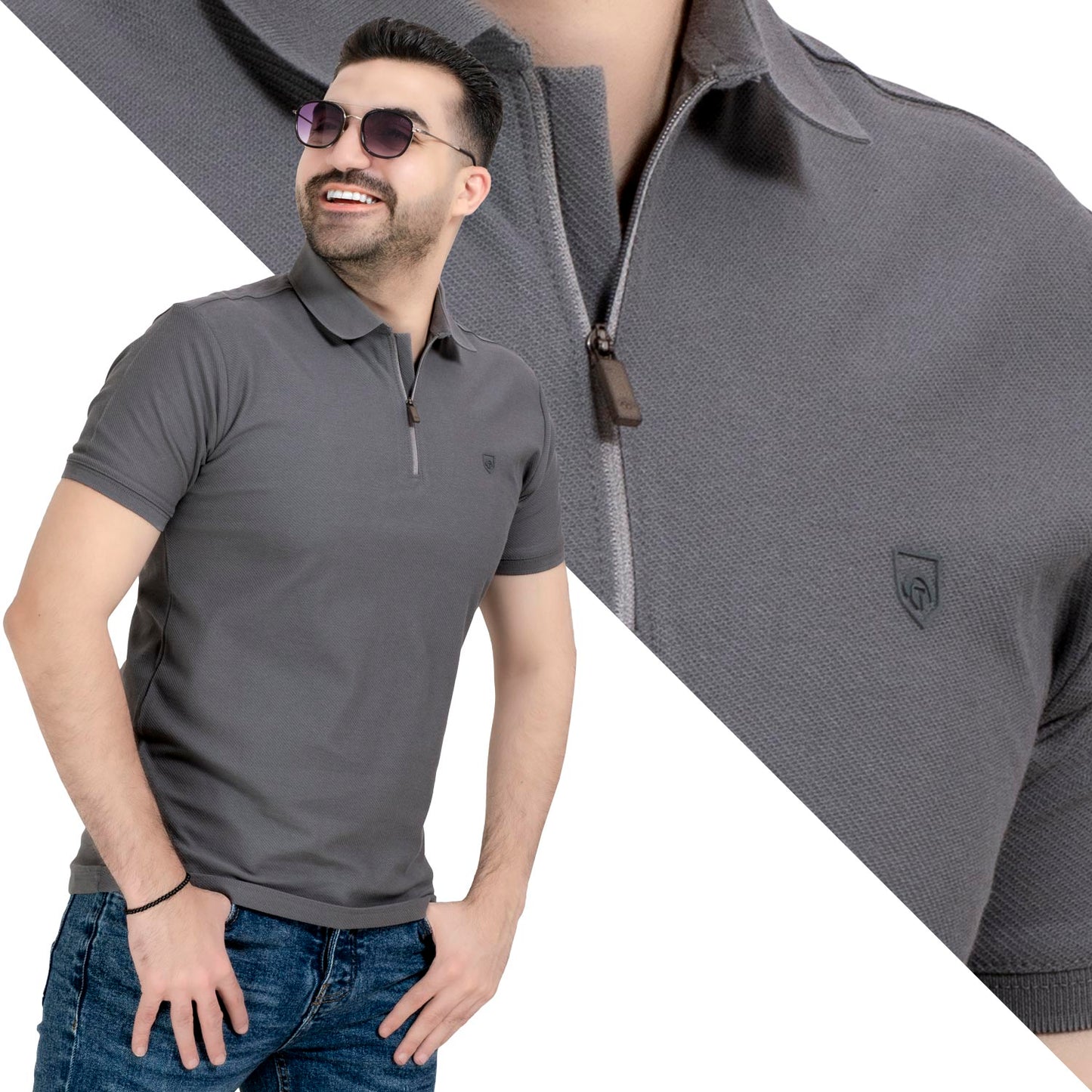 تيشرت بولو -  ["Basic-Shirt","last","Polo-T-Shirt","\u0628\u064a\u0632\u0643","\u062a\u064a\u0634\u0631\u062a \u0628\u0648\u0644\u0648"] - 24SM-39-5-2441-20-تيشرت بولو - خام قطن  - Pukkastyle تسوق ملابس رجالي اونلاين - Online shopping Men's Clothes