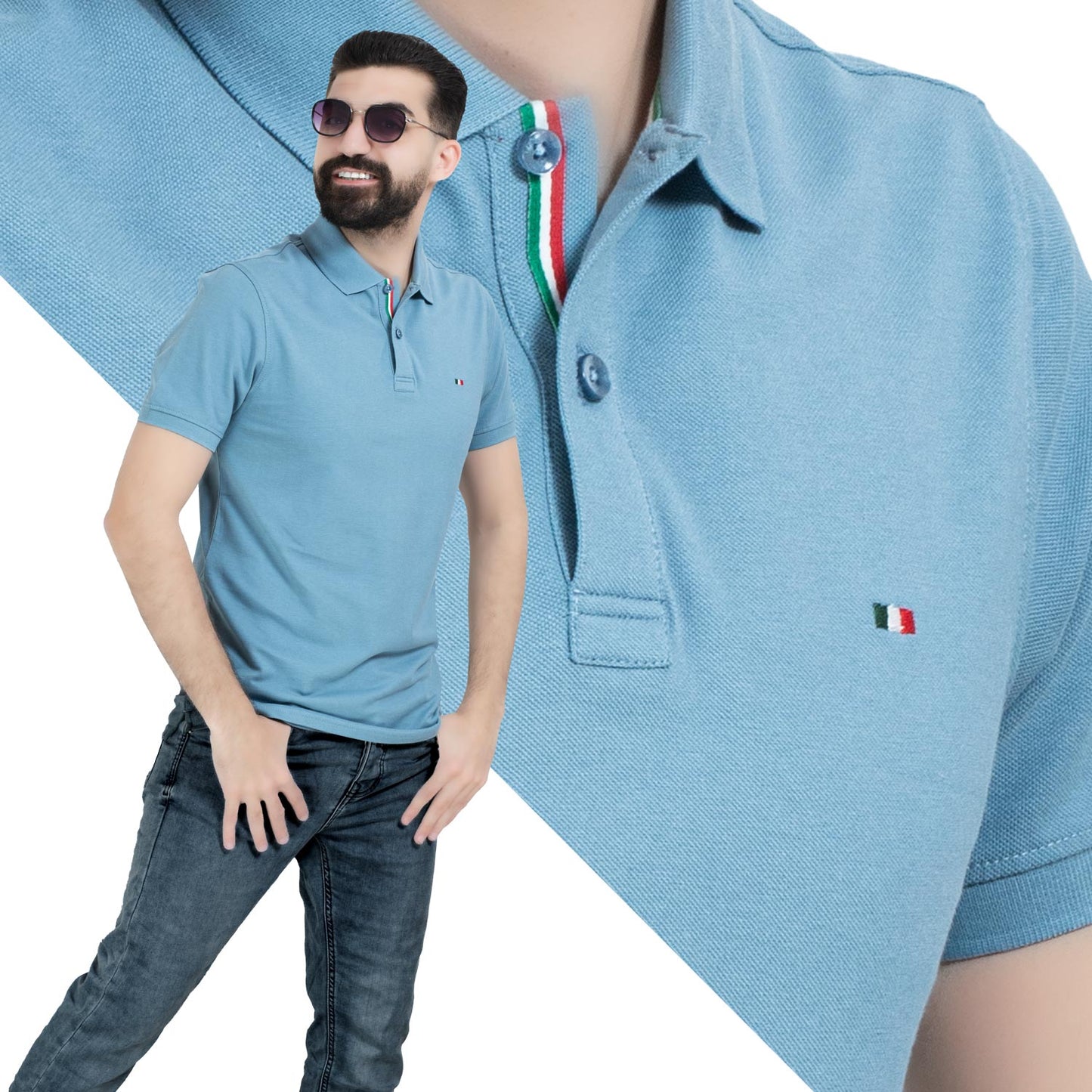 تيشرت بولو -  ["Basic-Shirt","last","Polo-T-Shirt","\u0628\u064a\u0632\u0643","\u062a\u064a\u0634\u0631\u062a \u0628\u0648\u0644\u0648"] - 26SM-26-5-320-تيشرت بولو قطن  - Pukkastyle تسوق ملابس رجالي اونلاين - Online shopping Men's Clothes