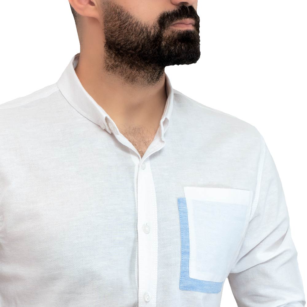 Men's clothing 24GM-7-7-24007-17-قميص ساده – كتان – بأكمام طويله linen, Long-Sleeve-Shirt, Plain Shirt, ساده, قميص ساده, قميص كم طويل, كتان  Pukkastyle ملابس رجالي