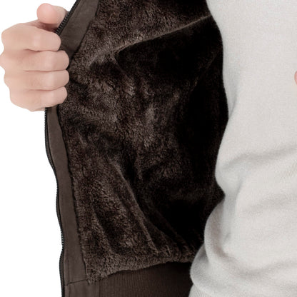 25WM-3-3-5803-جاكيت جلد طبيعي مستورد مبطن فرو