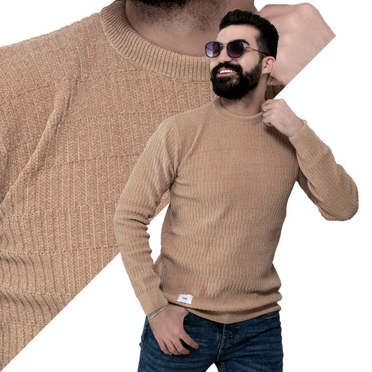 Men's clothing 24WM-45-4-231-21-بلوفر قطيفة روند Pullover Woll knitwear, بلوفر  Pukkastyle ملابس رجالي