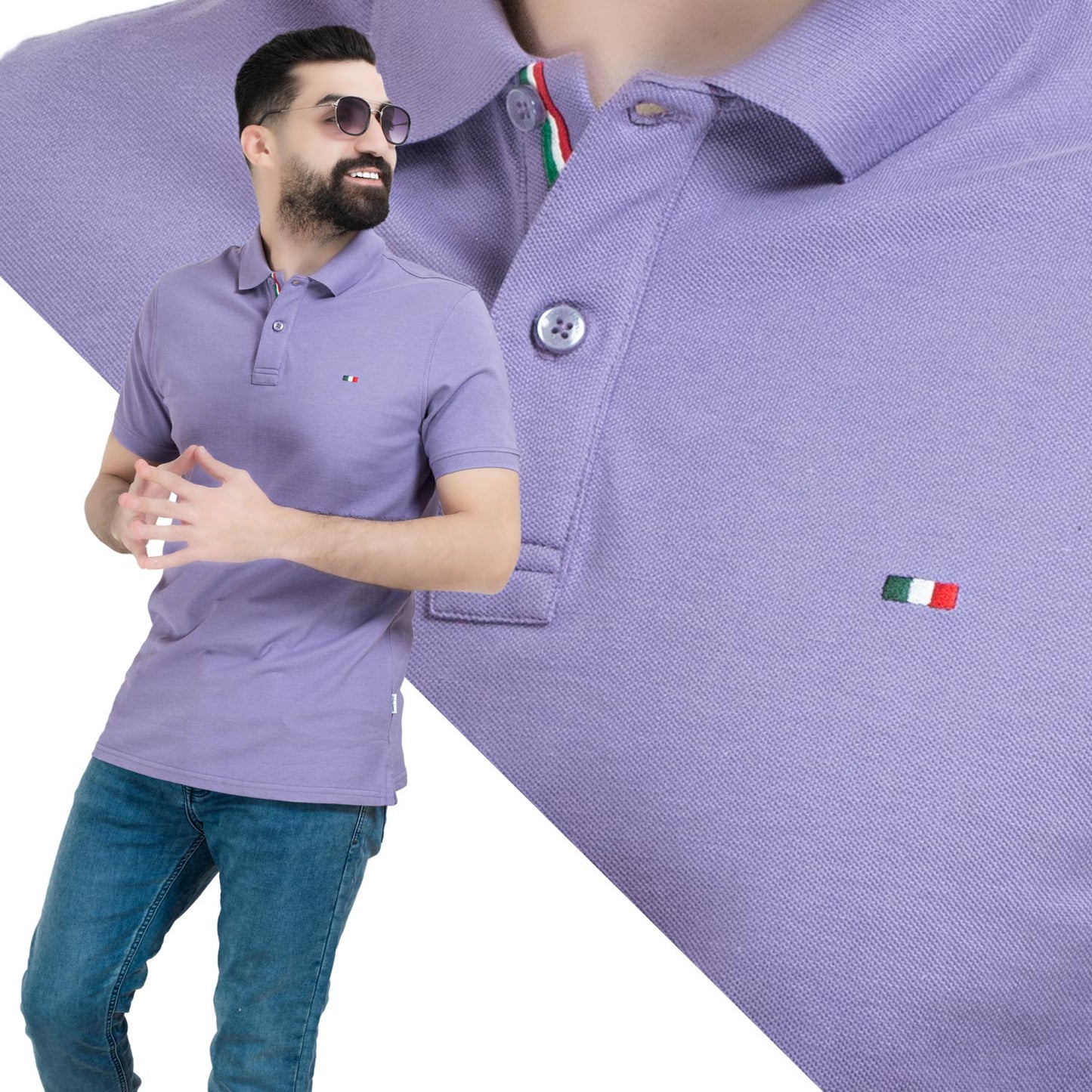 تيشرت بولو -  ["Basic-Shirt","last","Polo-T-Shirt","\u0628\u064a\u0632\u0643","\u062a\u064a\u0634\u0631\u062a \u0628\u0648\u0644\u0648"] - 26SM-26-5-320-تيشرت بولو قطن  - Pukkastyle تسوق ملابس رجالي اونلاين - Online shopping Men's Clothes