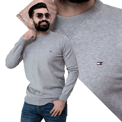 Men's clothing 24WM-25-4-179-3-بلوفر صوف روند Pullover Woll knitwear, بلوفر  Pukkastyle ملابس رجالي