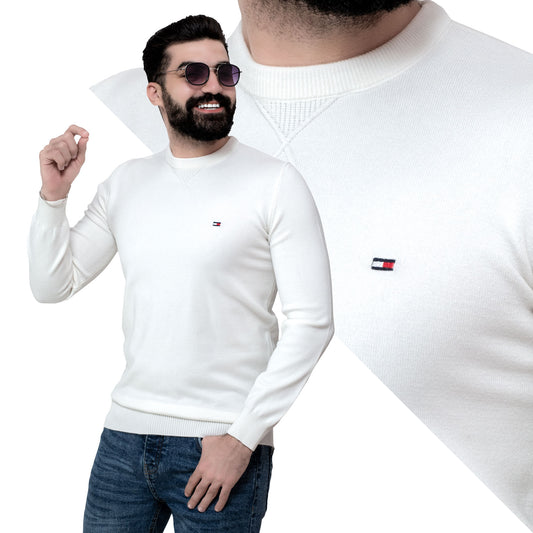 Men's clothing 24WM-25-4-179-22-بلوفر صوف روند Pullover Woll knitwear, بلوفر  Pukkastyle ملابس رجالي