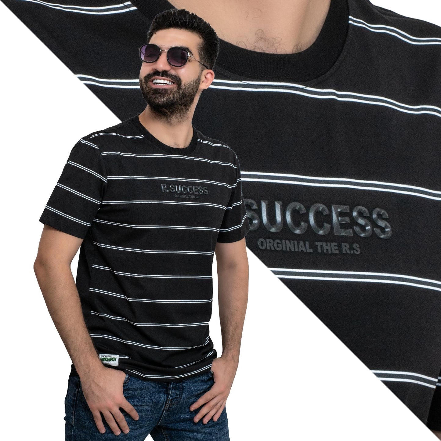 Men's clothing 24SM-18-9-84020-1-تيشرت روند مستورد قطن Cotton T-shirt, تيشرت روند, تيشرت قطن  Pukkastyle ملابس رجالي