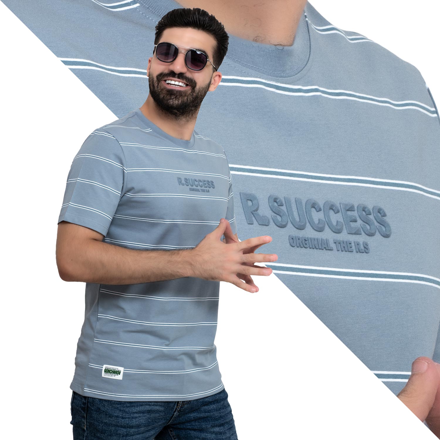 تيشرت روند -  ["Cotton T-shirt","last","Last chance","Tee","Tshirt","\u062a\u064a\u0634\u0631\u062a \u0631\u0648\u0646\u062f","\u062a\u064a\u0634\u0631\u062a \u0642\u0637\u0646"] - 24SM-18-9-84020-تيشرت روند مستورد قطن  - Pukkastyle تسوق ملابس رجالي اونلاين - Online shopping Men's Clothes