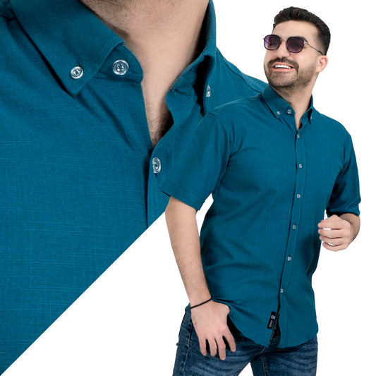 قميص نص كم -  ["Half-Sleeve","Half-Sleeve-Shirt","linen","Men's-Shirt","\u0642\u0645\u064a\u0635 \u0646\u0635 \u0643\u0645","\u0642\u0645\u064a\u0635-\u0631\u062c\u0627\u0644\u064a","\u0643\u062a\u0627\u0646"] - قميص كتان ساده نص كم  - Pukkastyle تسوق ملابس رجالي اونلاين - Online shopping Men's Clothes