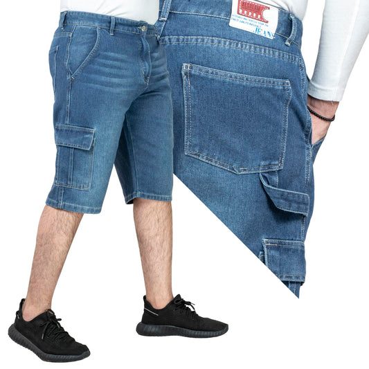 شورت -  ["cargo","Men's Short","\u0634\u0648\u0631\u062a","\u0643\u0627\u0631\u062c\u0648"] - شورت جينز كارجو  - Pukkastyle تسوق ملابس رجالي اونلاين - Online shopping Men's Clothes