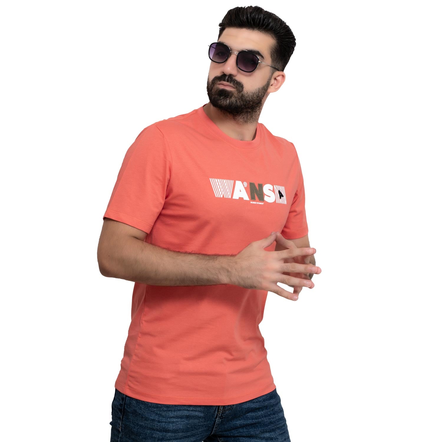 Men's clothing 24SM-18-9-84228-40-تيشرت روند مستورد قطن Cotton T-shirt, تيشرت روند, تيشرت قطن  Pukkastyle ملابس رجالي