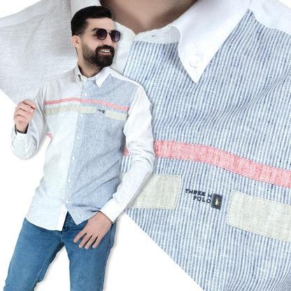 26GM-44-7-213-قميص كم كتان