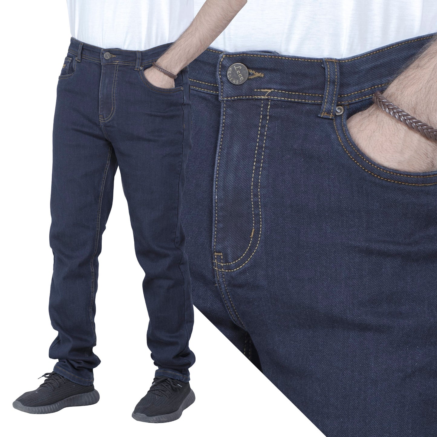 25GM-64-1-3181- بنطلون جينز ريجولار خام مستورد