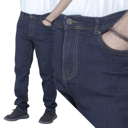 25GM-64-1-3181- بنطلون جينز ريجولار خام مستورد