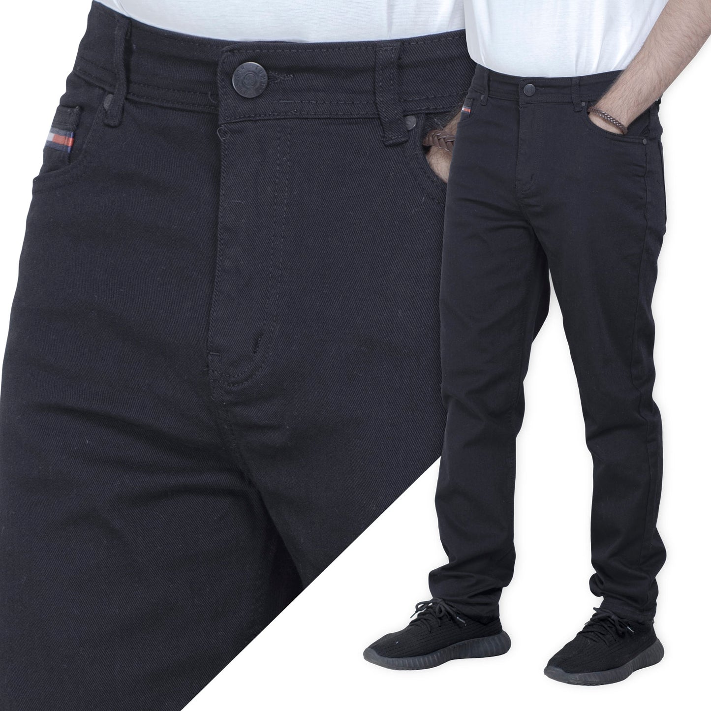 25GM-64-1-3602-بنطلون جينز خام