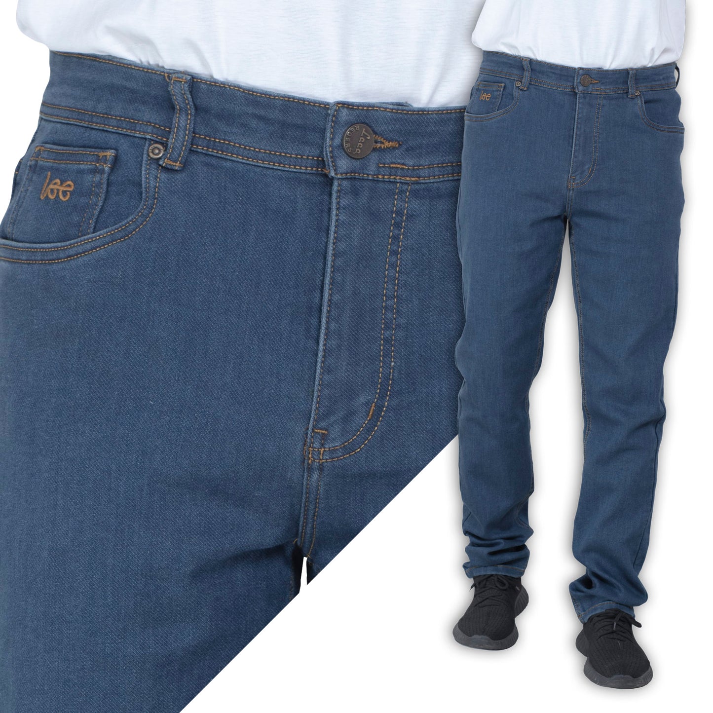 25GM-64-1-3181- بنطلون جينز ريجولار خام مستورد