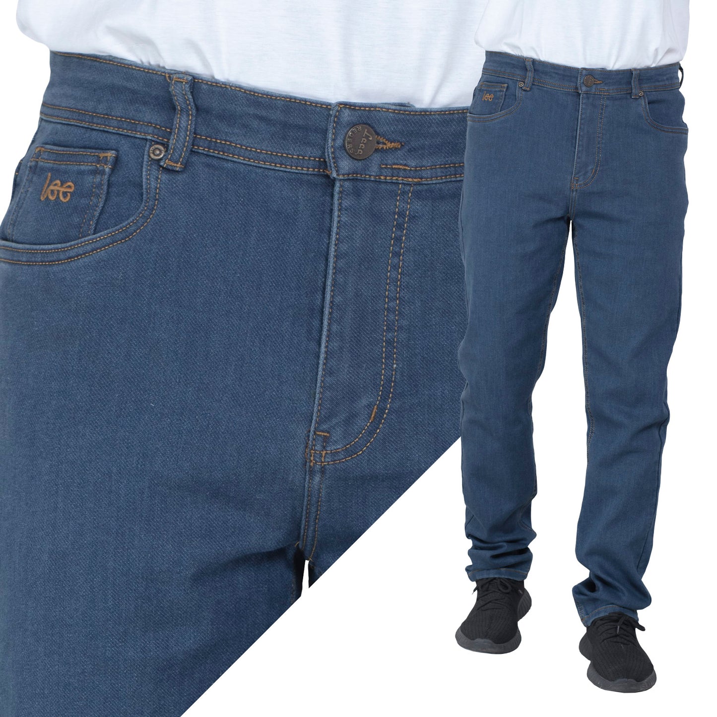 25GM-64-1-3181- بنطلون جينز ريجولار خام مستورد