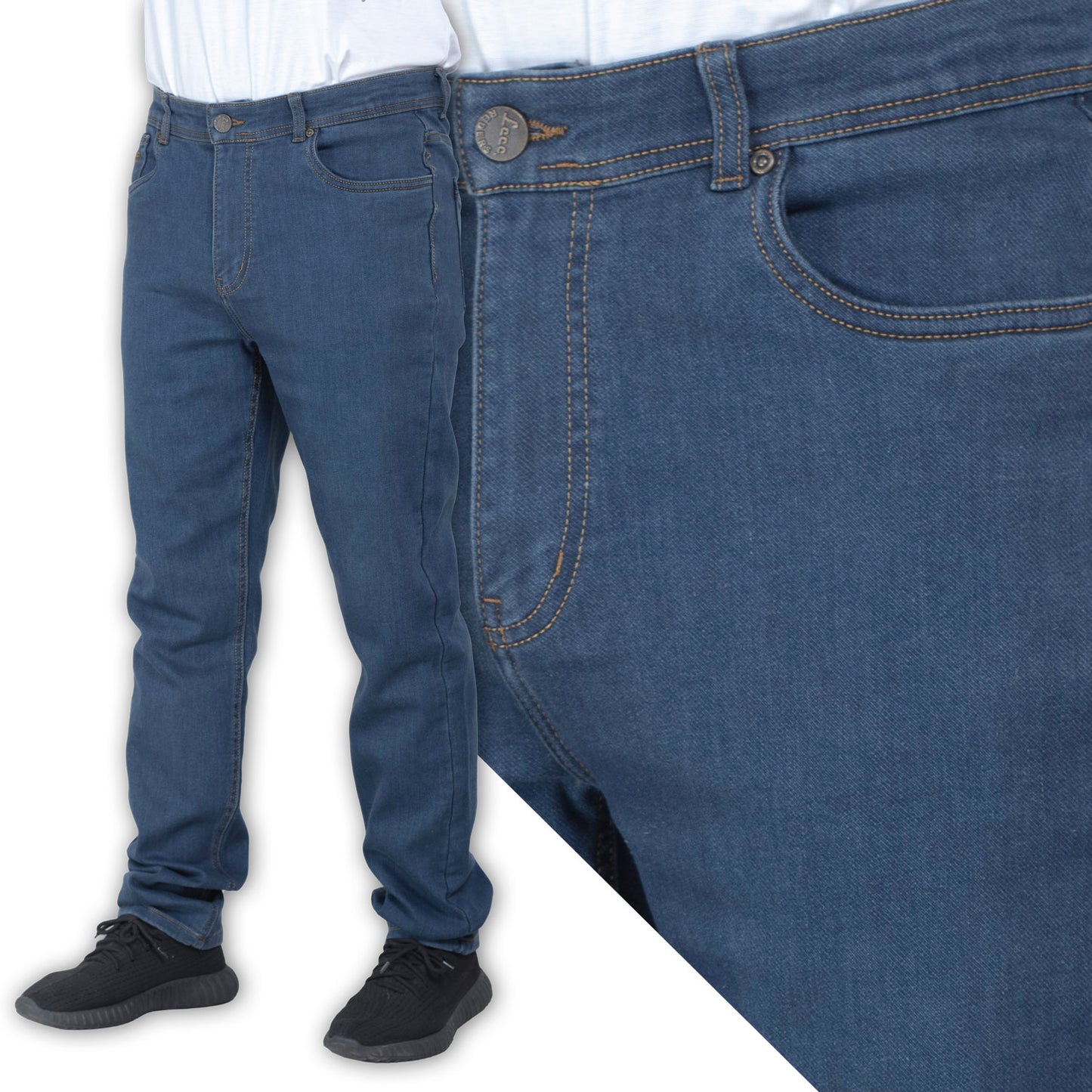 25GM-64-1-3181- بنطلون جينز ريجولار خام مستورد