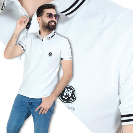 26SM-67-5-5010-تيشيرت بولو ساده قطن