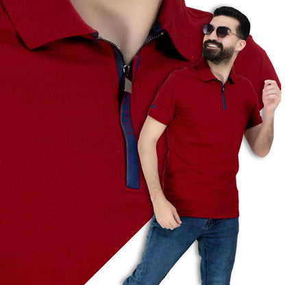 26SM-26-5-235-تيشرت بولو قطن