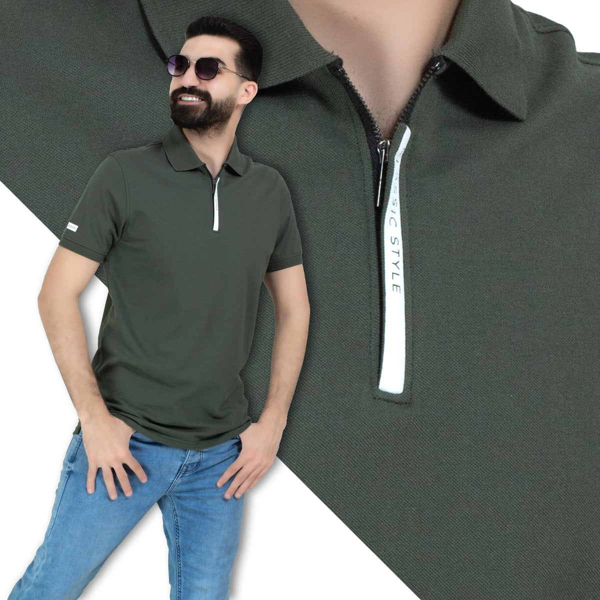 تيشرت بولو -  ["Basic-Shirt","last","Polo-T-Shirt","\u0628\u064a\u0632\u0643","\u062a\u064a\u0634\u0631\u062a \u0628\u0648\u0644\u0648"] - 26SM-26-5-235-تيشرت بولو قطن  - Pukkastyle تسوق ملابس رجالي اونلاين - Online shopping Men's Clothes