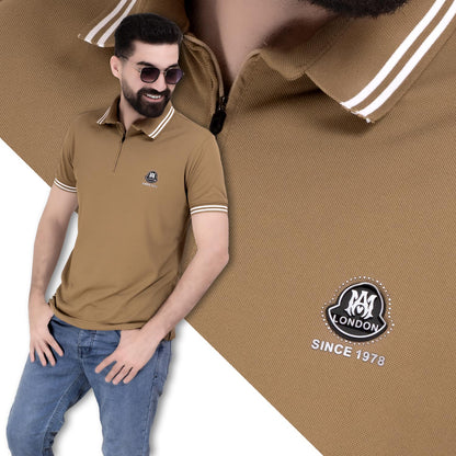 26SM-67-5-5010-تيشيرت بولو ساده قطن