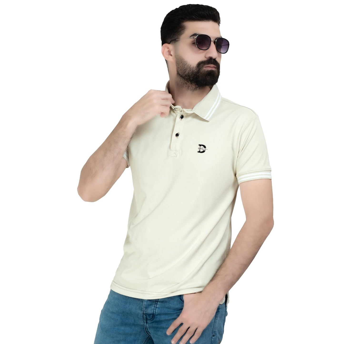 26SM-67-5-5002-تيشيرت بولو ساده قطن