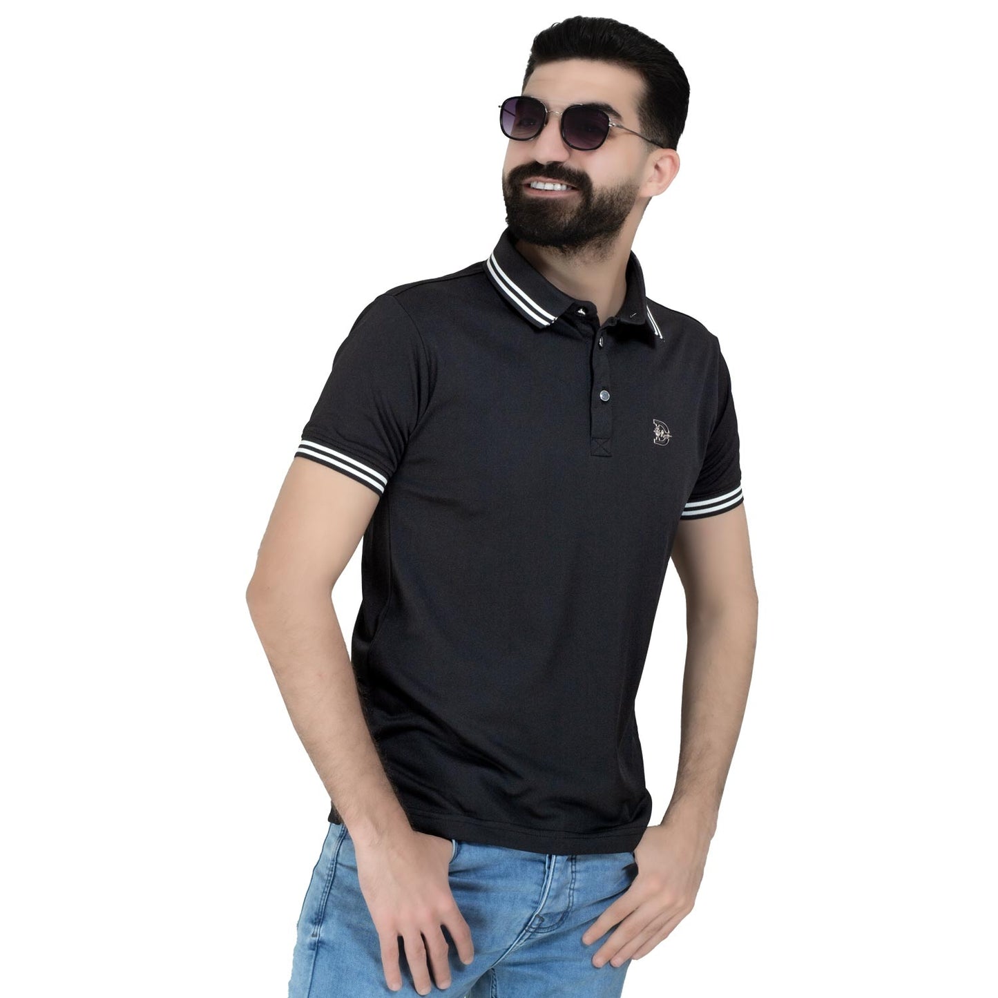 26SM-67-5-5002-تيشيرت بولو ساده قطن