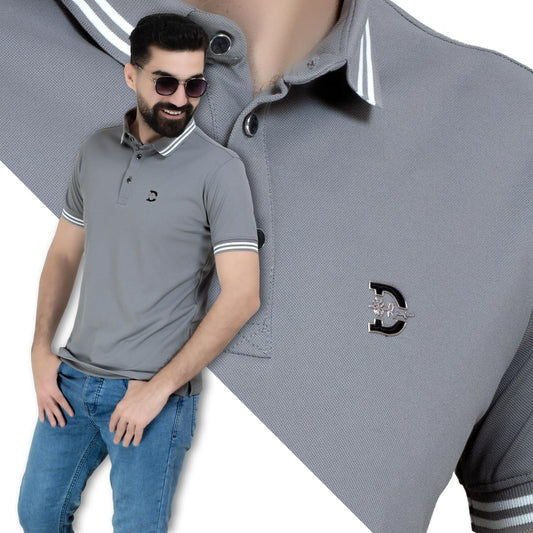 26SM-67-5-5002-تيشيرت بولو ساده قطن