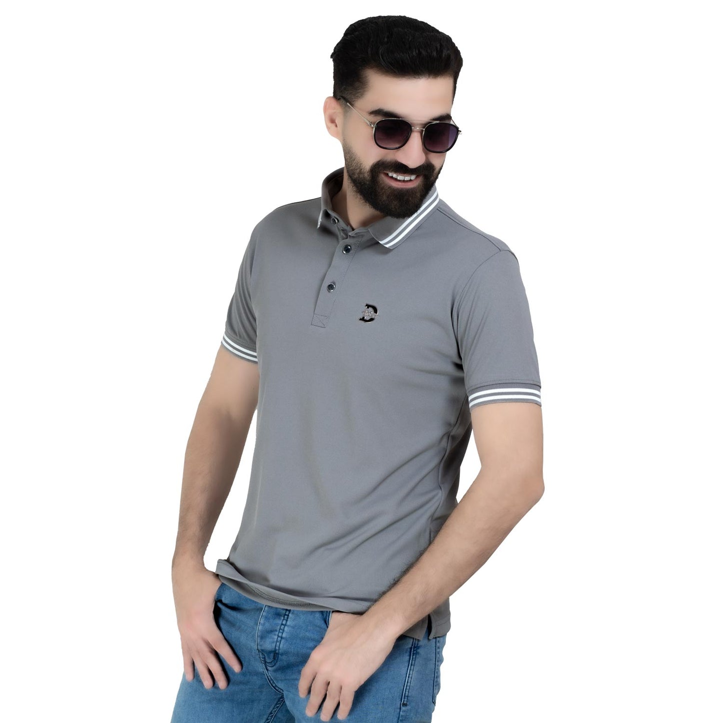 26SM-67-5-5002-تيشيرت بولو ساده قطن