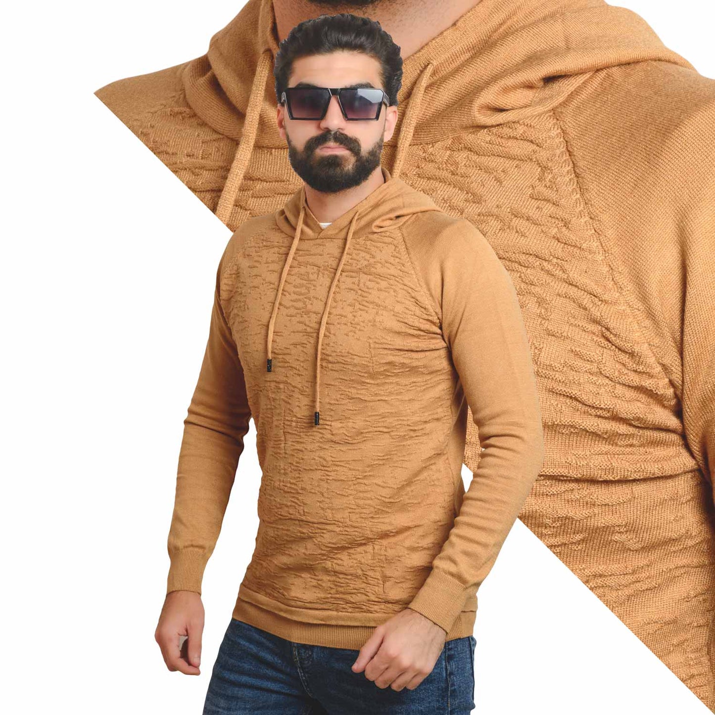 Men's clothing 22WM-27-4-164-24-بوكليت صوف كابيشو بلوفر  Pukkastyle ملابس رجالي