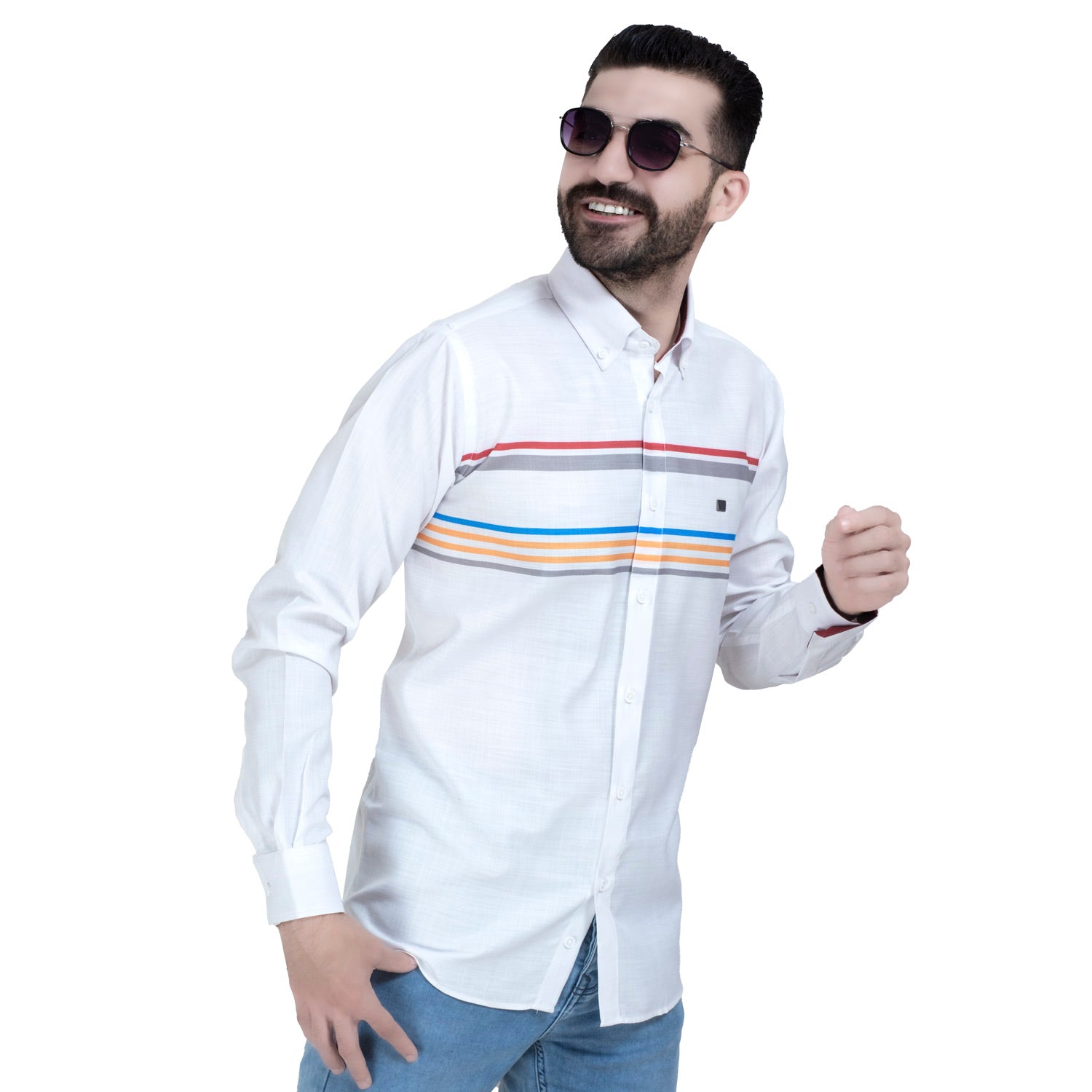 قميص كم طويل -  ["Check Shirt","Gabardine","Long-Sleeve-Shirt","\u062c\u0628\u0631\u062f\u064a\u0646","\u0642\u0645\u064a\u0635 \u0643\u0645 \u0637\u0648\u064a\u0644","\u0643\u0627\u0631\u0648\u0647\u0627\u062a"] - 26GM-44-7-735-قميص كم قطن  - Pukkastyle تسوق ملابس رجالي اونلاين - Online shopping Men's Clothes