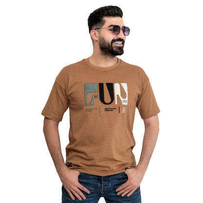 Men's clothing 24SM-27-9-30119-24-تيشيرت أوفر سايز – قطن Cotton T-shirt, تيشرت روند, تيشرت قطن  Pukkastyle ملابس رجالي