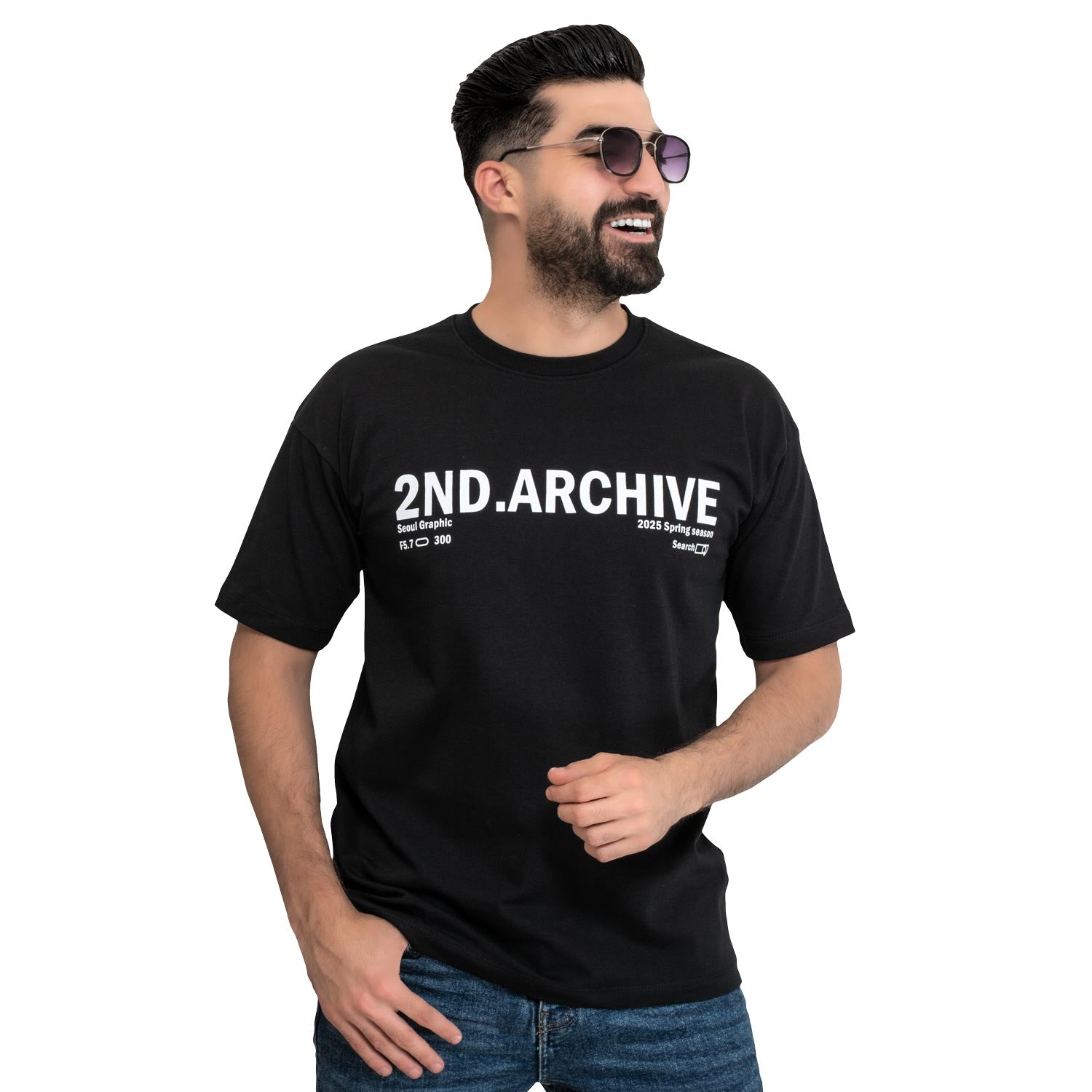 تيشرت روند -  ["Cotton T-shirt","last","Last chance","Tee","Tshirt","\u062a\u064a\u0634\u0631\u062a \u0631\u0648\u0646\u062f","\u062a\u064a\u0634\u0631\u062a \u0642\u0637\u0646"] - 24SM-27-9-30318-تيشيرت أوفر سايز – قطن  - Pukkastyle تسوق ملابس رجالي اونلاين - Online shopping Men's Clothes