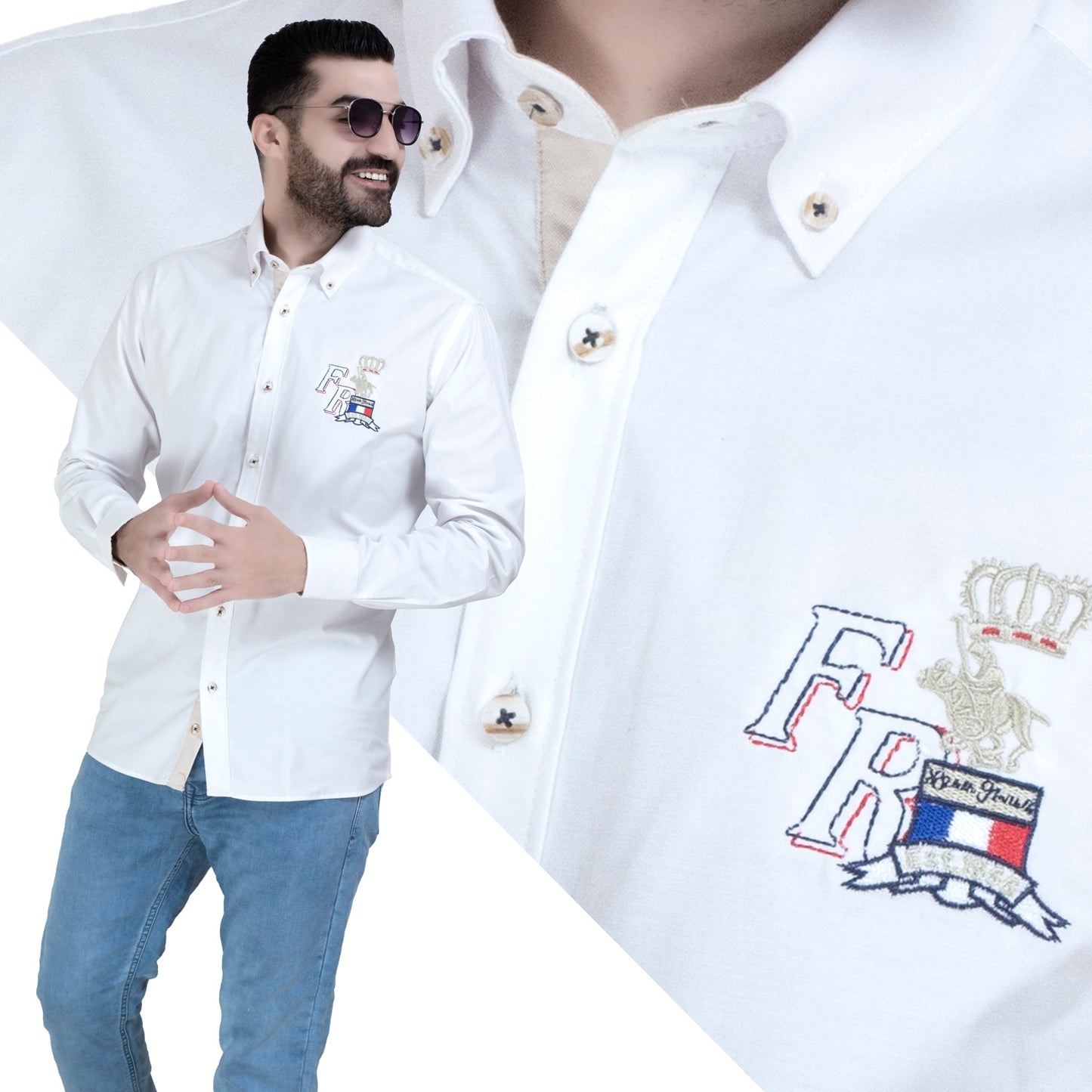 قميص كم طويل -  ["Check Shirt","Gabardine","Long-Sleeve-Shirt","\u062c\u0628\u0631\u062f\u064a\u0646","\u0642\u0645\u064a\u0635 \u0643\u0645 \u0637\u0648\u064a\u0644","\u0643\u0627\u0631\u0648\u0647\u0627\u062a"] - 26GM-44-7-710-قميص كم اكسفورد قطن  - Pukkastyle تسوق ملابس رجالي اونلاين - Online shopping Men's Clothes