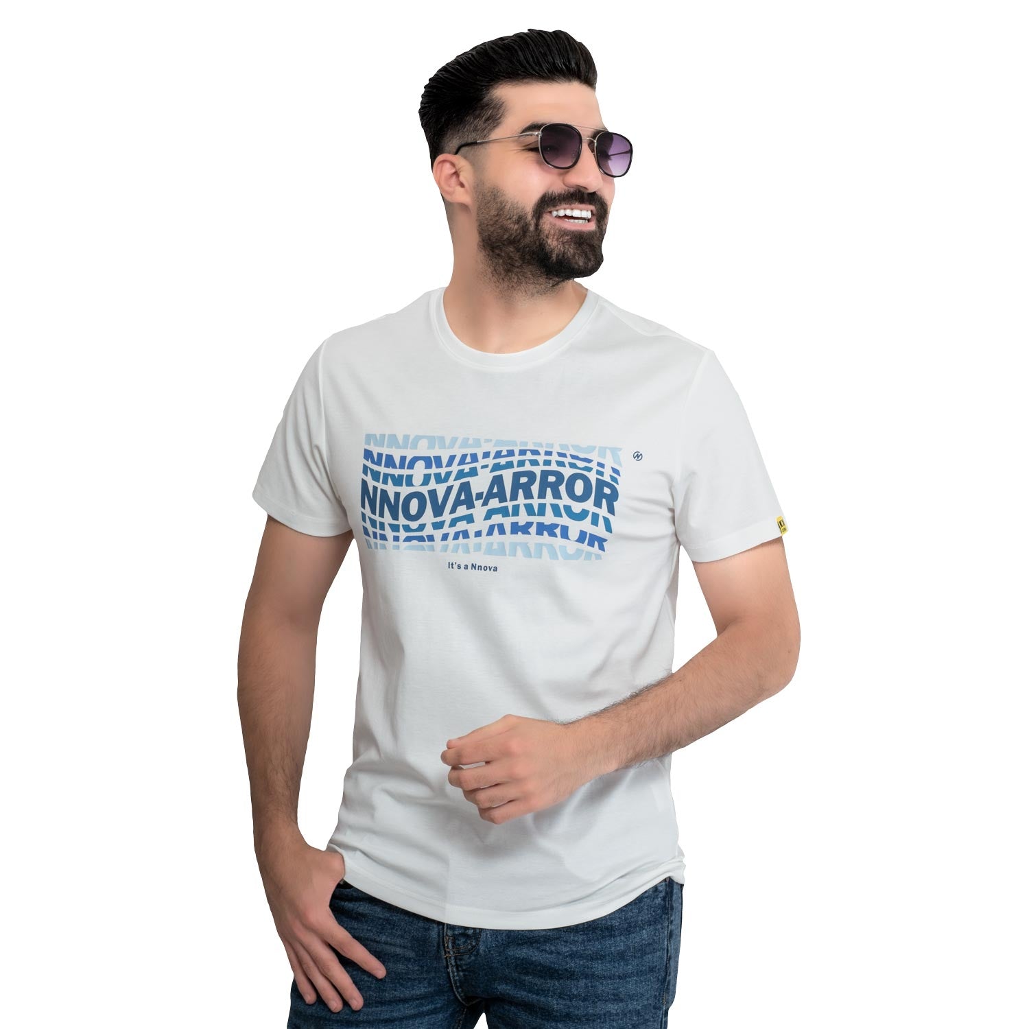 Men's clothing 24SM-17-9-3589-17-تيشرت روند مستورد Cotton T-shirt, تيشرت روند, تيشرت قطن  Pukkastyle ملابس رجالي