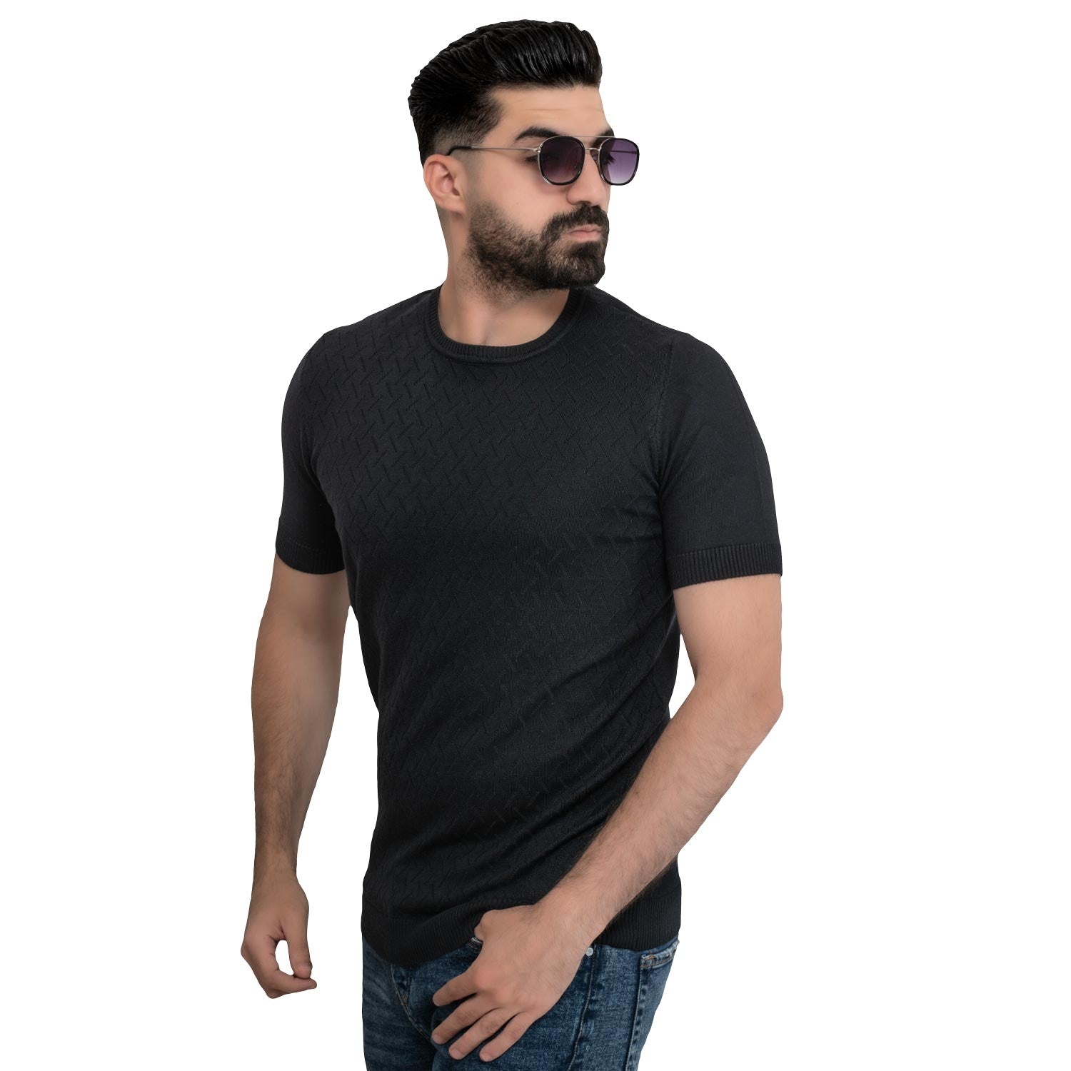 تيشرت روند -  ["Cotton T-shirt","last","Last chance","Tee","Tshirt","\u062a\u064a\u0634\u0631\u062a \u0631\u0648\u0646\u062f","\u062a\u064a\u0634\u0631\u062a \u0642\u0637\u0646"] - 24SM-17-9-3746-تيشيرت روند – تريكو قطن  - Pukkastyle تسوق ملابس رجالي اونلاين - Online shopping Men's Clothes