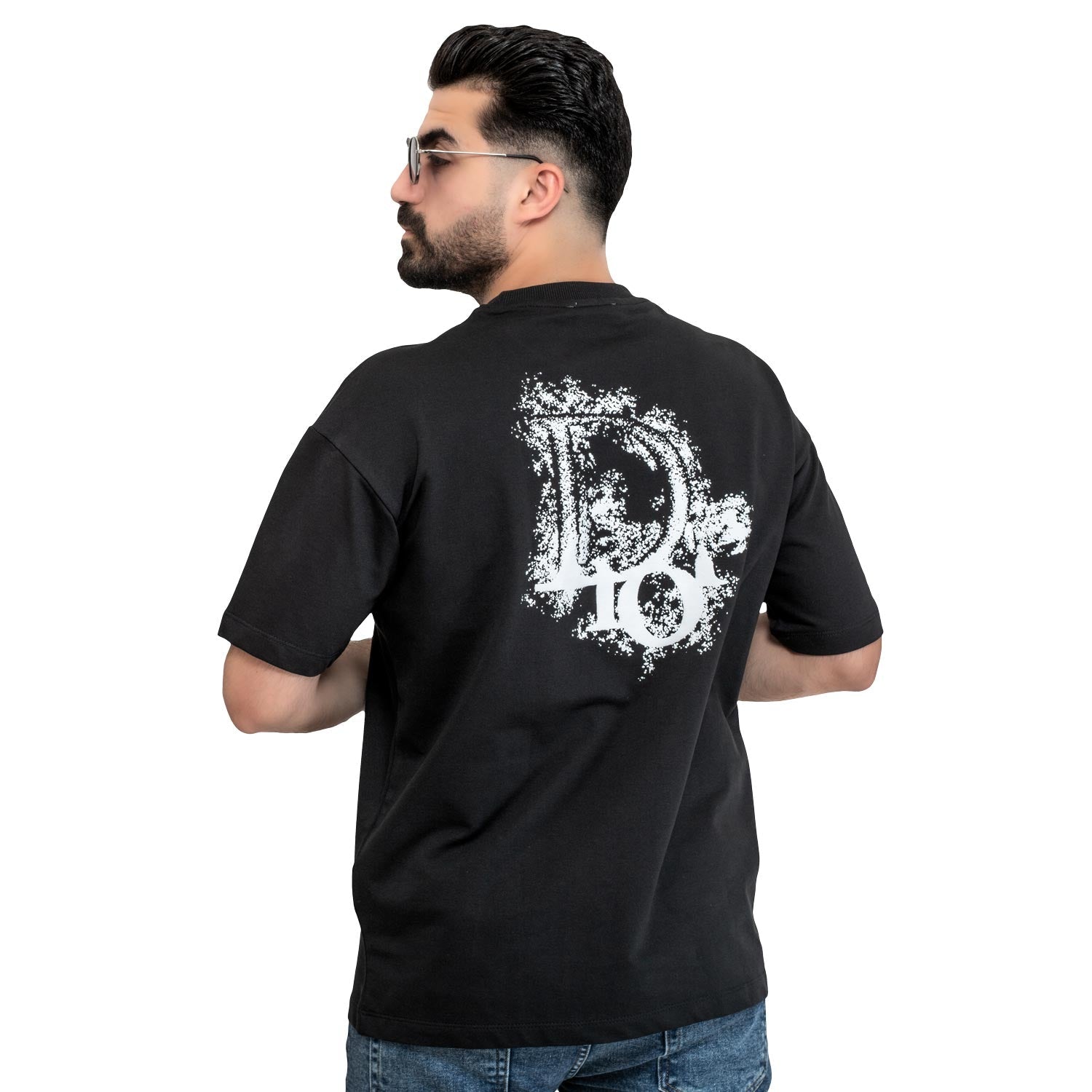 تيشرت روند -  ["Cotton T-shirt","last","Last chance","Tee","Tshirt","\u062a\u064a\u0634\u0631\u062a \u0631\u0648\u0646\u062f","\u062a\u064a\u0634\u0631\u062a \u0642\u0637\u0646"] - 24SM-37-9-269-تيشيرت أوفر سايز – قطن مستورد – أسود  - Pukkastyle تسوق ملابس رجالي اونلاين - Online shopping Men's Clothes