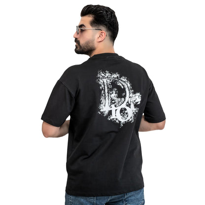 تيشرت روند -  ["Cotton T-shirt","last","Last chance","Tee","Tshirt","\u062a\u064a\u0634\u0631\u062a \u0631\u0648\u0646\u062f","\u062a\u064a\u0634\u0631\u062a \u0642\u0637\u0646"] - 24SM-37-9-269-تيشيرت أوفر سايز – قطن مستورد – أسود  - Pukkastyle تسوق ملابس رجالي اونلاين - Online shopping Men's Clothes